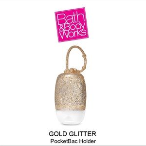 Bath & Body Works Sparkling Gold PocketBac Holder Set